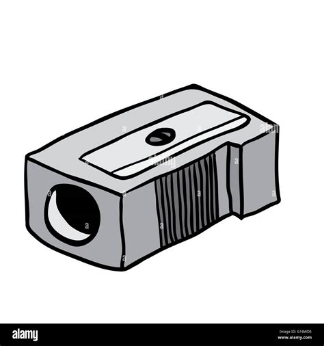 Pencil Sharpener Cartoon Doodle Stock Vector Art Illustration Vector