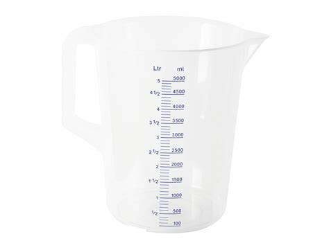 Стакан мерный, 5л, D-19 см, H-24 см, полипропилен, Paderno. (47606-50)