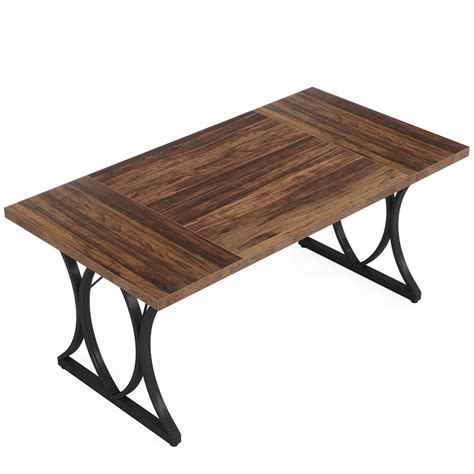 Byblight Roesler Modern Brown And Black Wood In Pedestal Dining