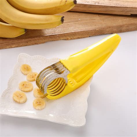 Banana Slicer Stainless Steel Fruit Salad Peeler Cutter Etsy