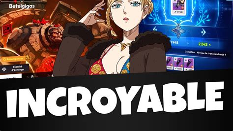 La Mise A Jour Est Incroyable Bordel Black Clover Mobile Youtube