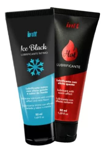 Kit Lubrificantes Intt Ice Black Morango Hot Kit 2 Unidades MercadoLivre
