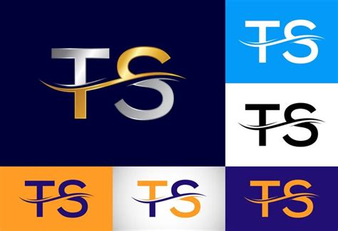 Initial Letter Ts Logo Design Vector Graphic Alphabet Symbol For