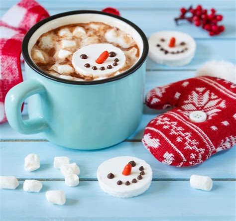 Marshmallow Snowman Hot Chocolate Kitchen Fun With My 3 Sons