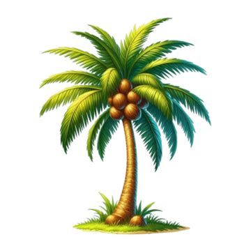 Coconut Palm Tree Clipart PNG, Vector, PSD, and Clipart With Transparent Background for Free ...