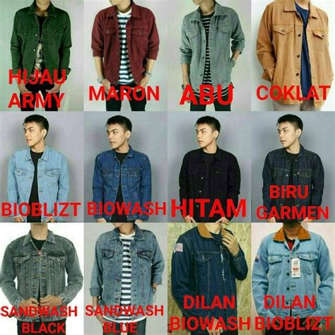 Jual Jaket Jeans Levis Xxl Pria Cowok Hijau Army Bioblizt Biru Pudar