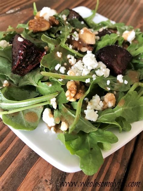 Beet Arugula Salad Wholesomely Fit