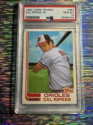 Cal Ripken Jr Topps Traded Rookie Card Psa Gem Mint Ebay