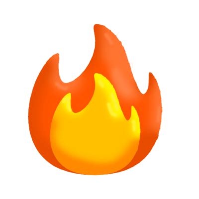 Fire Emoji PNGs for Free Download