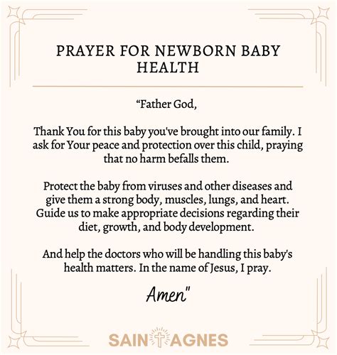 Prayer for Newborn Baby Health