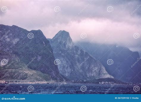 View of the Lofoten Islands from the Ferry Stock Photo - Image of north ...