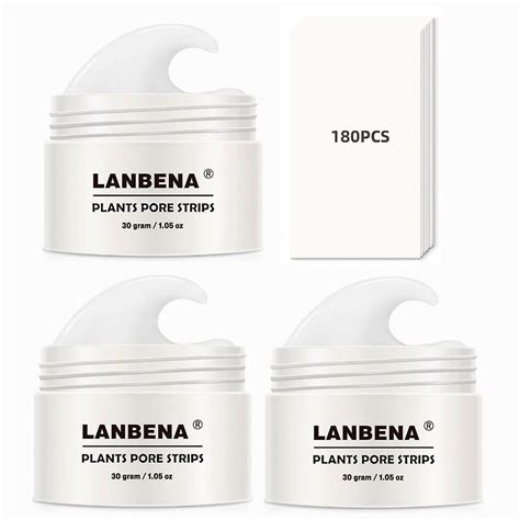 Pcs Lanbena Blackhead Remover Cream Facial Nose Mask Plant Pore Strips