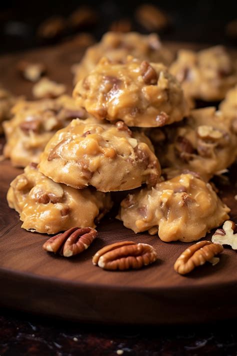 No Bake Coconut Pecan Praline Cookies • Delish Club