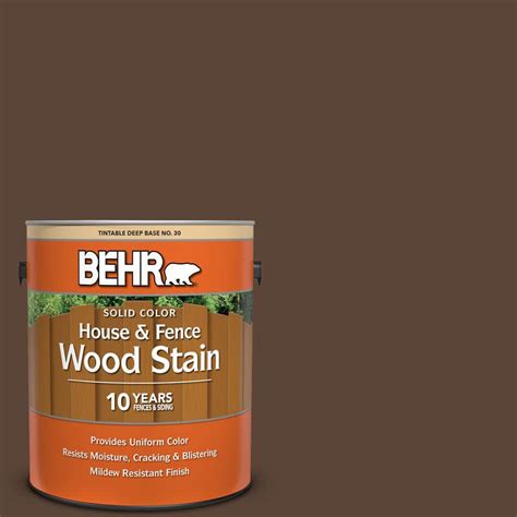 BEHR 1 Gal N150 7 Chocolate Therapy Solid Color House And Fence