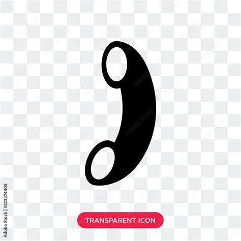 Call Vector Icon Isolated On Transparent Background Call Logo Design