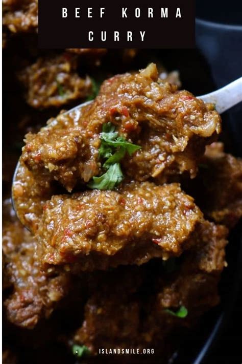 Beef Korma Recipe Slow Cooked Indian Beef Curry Island Smile