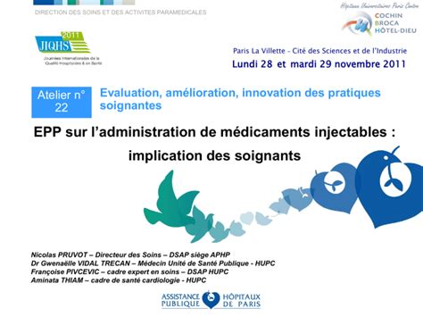 EPP sur l administration de médicaments injectables