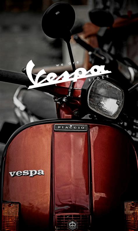 Red Vespa Wallpaper