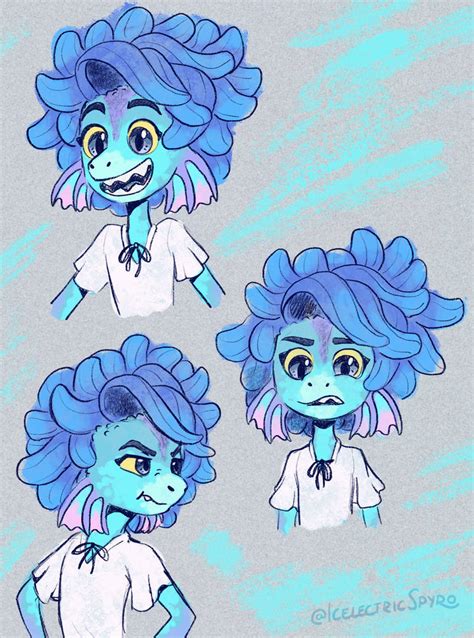 Sea Monster sketches / Luca by IcelectricSpyro on DeviantArt