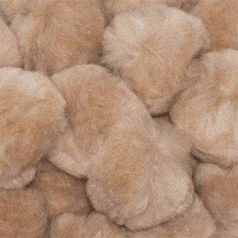 2 Inch Beige Craft Pom Poms 25 Pieces