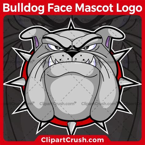 Bulldog Face Mascot Logo | Mascot, Bulldog, Bulldog mascot