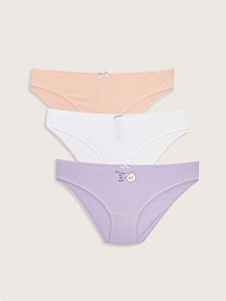 LCW Young Lila Desenli Kadın Bikini Külot lü Paket W GD Z FKW LCW