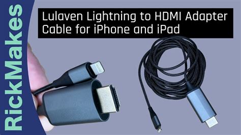 Lulaven Lightning To HDMI Adapter Cable For IPhone And IPad YouTube