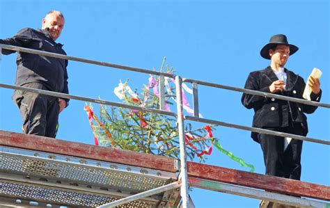 Grundsteinlegung Und Richtfest Am Neuen Feuerwehrhaus B Chenberg