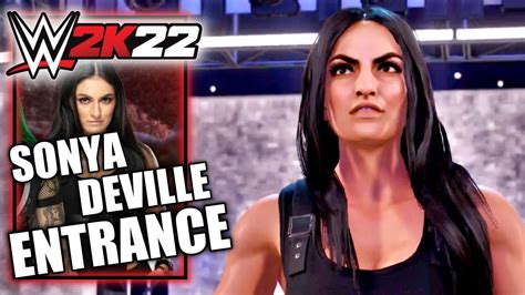 WWE 2K22 Sonya Deville Entrance Cinematic YouTube