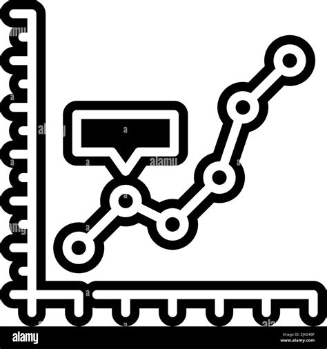 line chart icon black vector illustration Stock Vector Image & Art - Alamy