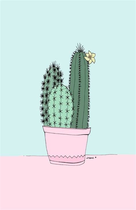 Pin By Marcela Sarto On Kakteen Cactus Art Print Cactus Illustration