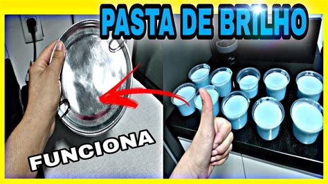 PASTA DE BRILHO CASEIRA Fácil e Rápido YouTube