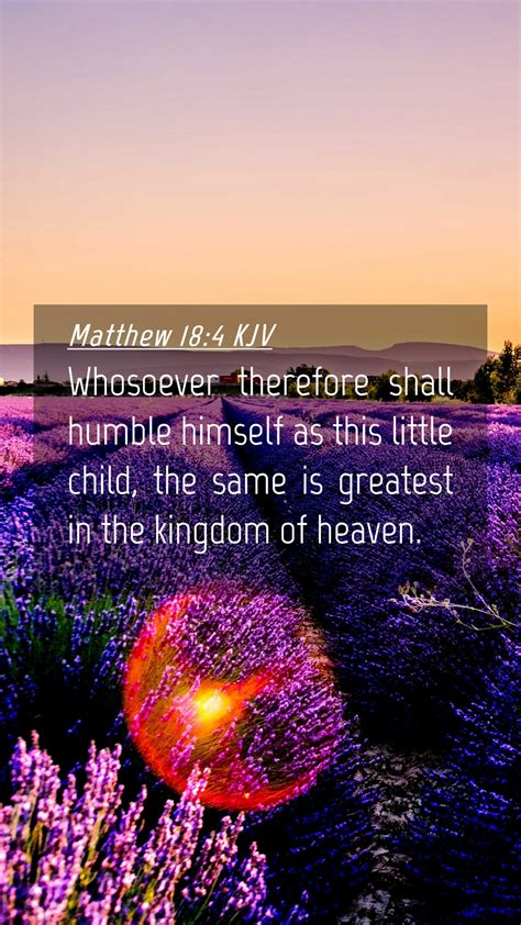 Matthew 18 4 KJV Mobile Phone Wallpaper Whosoever Therefore Shall