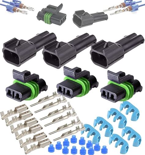 Delphi Metri Pack 150 Series 2P Connector Kit Unsealed Metripack 2