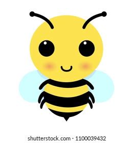 Happy Bee Vector Stock Vector (Royalty Free) 1100039432 | Shutterstock