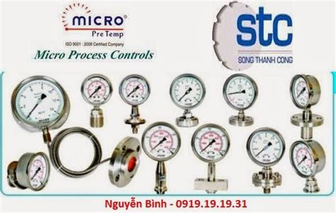 AUTOMATION SONG THANH CONG Đồng hồ đo áp suất nhiệt độ Micro