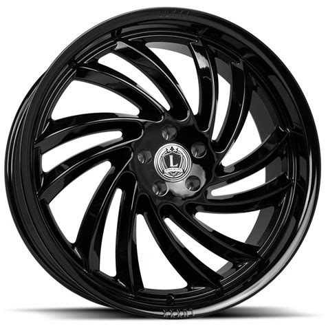 Luxxx Alloys Wheels Lux Matte Black Face With Gloss Black Lip