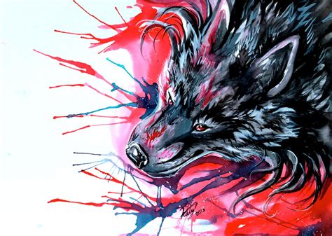 Dark Wolf By Katylipscomb On Deviantart