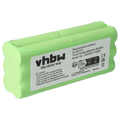 Vhbw NiMH batería 2000mAh 14 4V para robot limpiasuelos robot