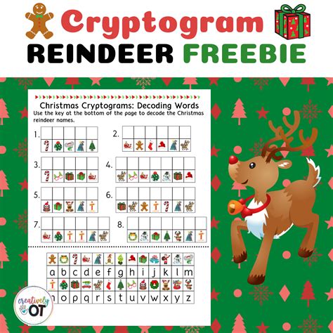 Free Printable Christmas Cryptograms with Answers - FREE Printable A-Z