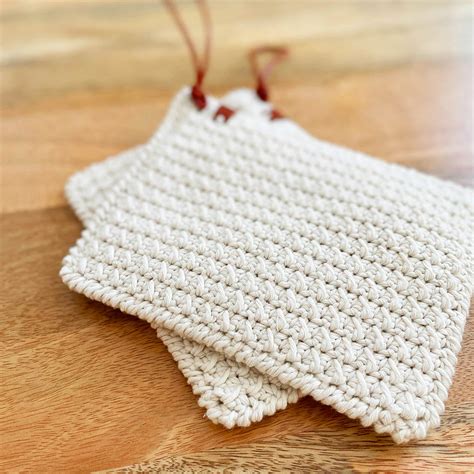 CROCHET PATTERN Potholder Potholders Hot Pad Modern Crochet Etsy