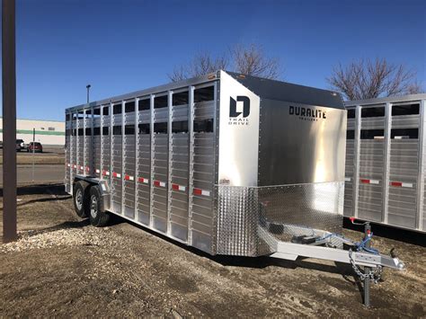 2024 DURALITE TRAIL DRIVE LIVESTOCK TRAILER FOR SALE #1195