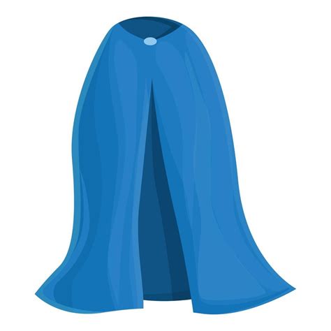 Blue Cloak Icon Cartoon Vector Super Hero Vector Art At Vecteezy