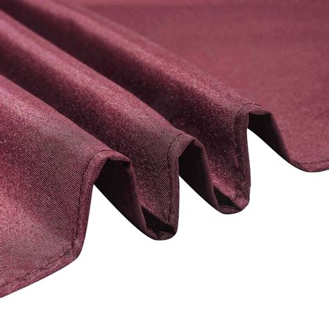 70" Burgundy Square Polyester Tablecloth | eFavorMart