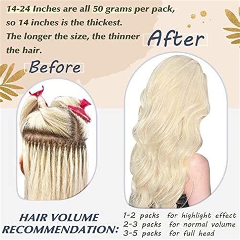 Micro Link Extensions Human Hair Blonde Microring Hair 24 Inch A Micro