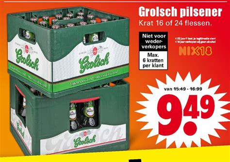 Grolsch Krat Bier Folder Aanbieding Bij Dirk Details