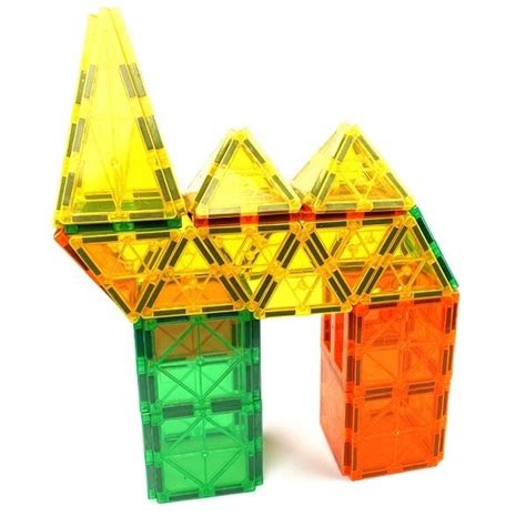 Магнитен конструктор, Magnetic Tiles, 48 части - eMAG.bg