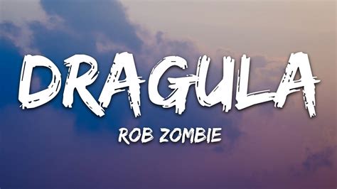 Rob Zombie Dragula Lyrics Youtube