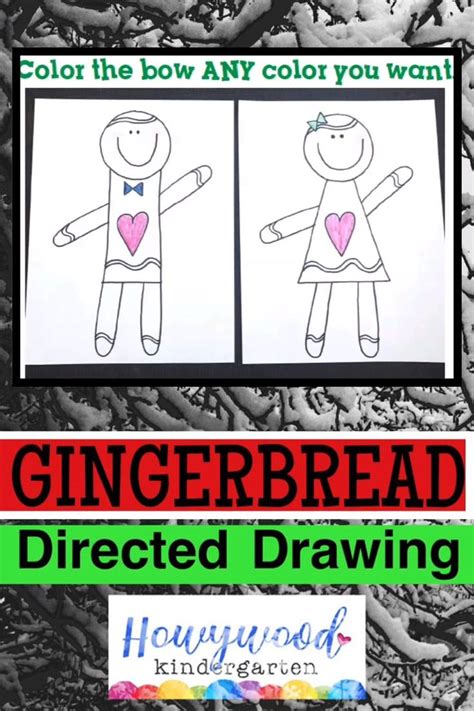 Gingerbread Man Directed Drawing Art & Hunt! . Christmas . Winter ...