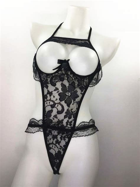 Sous V Tements En Dentelle Pour Femmes Noires Lingerie Sexy Sous V